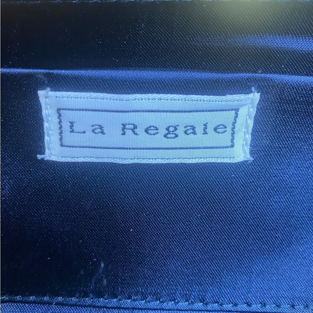 Le Regale Blue Sparkle Evening Purse removable Shoulder Strap to Handbag